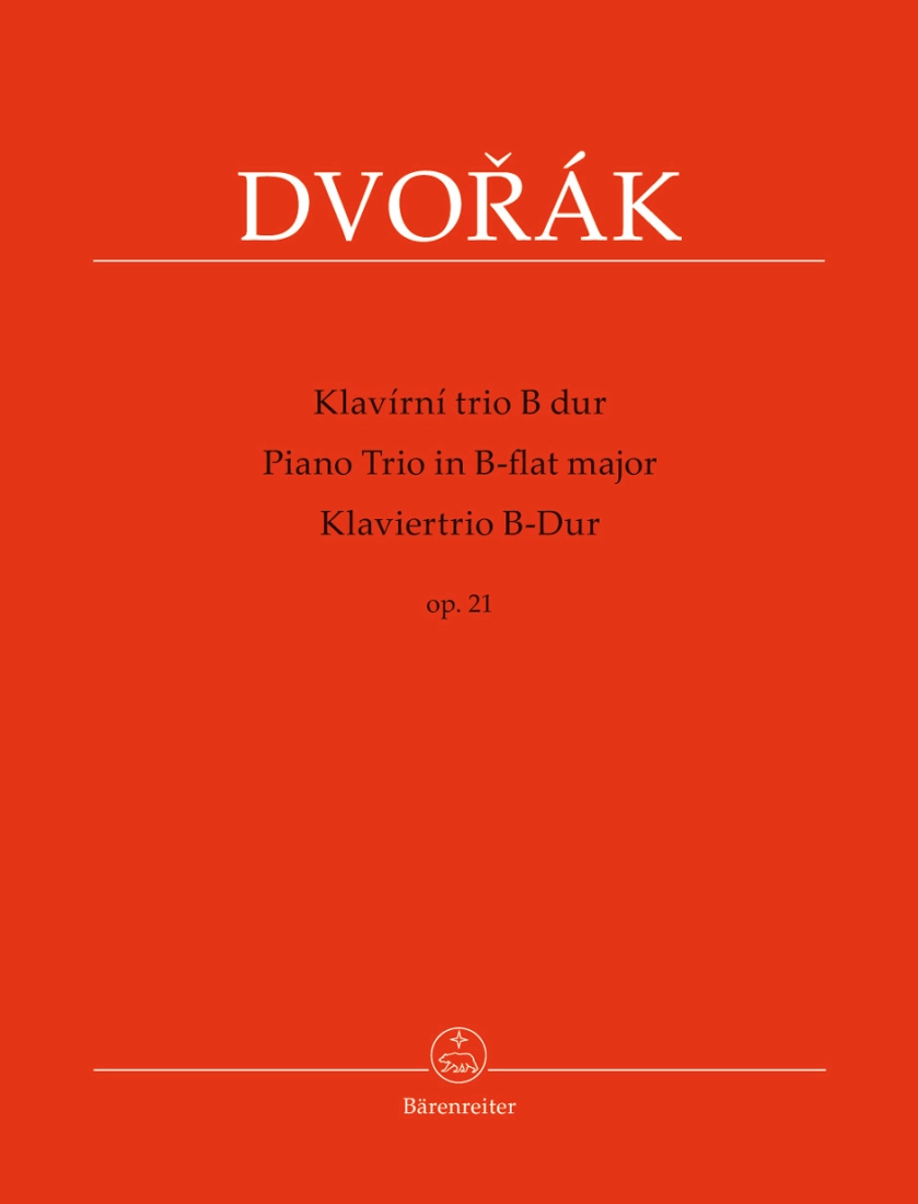 Piano Trio in B-flat major op. 21 - Dvorak/Cubr - Violin/Cello/Piano - Score/Parts