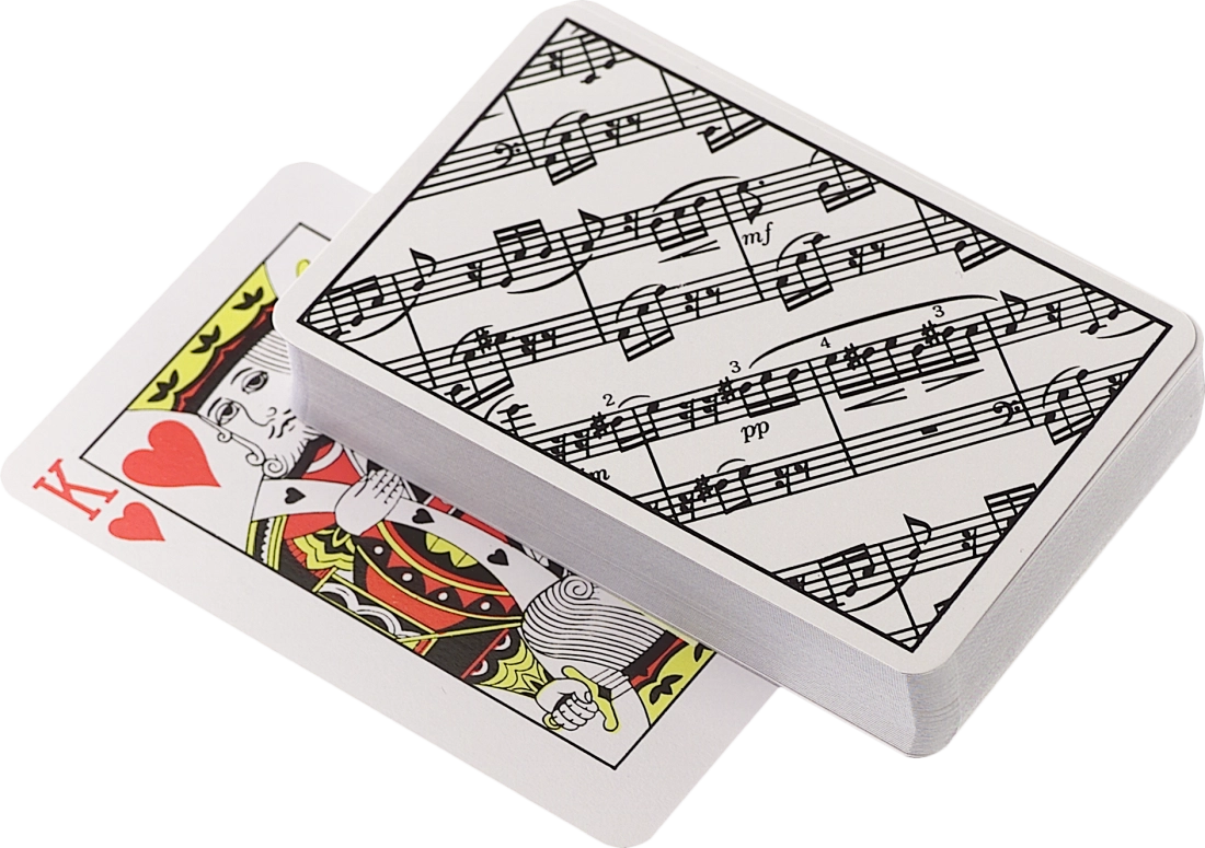 Sheet Music Playing Cards