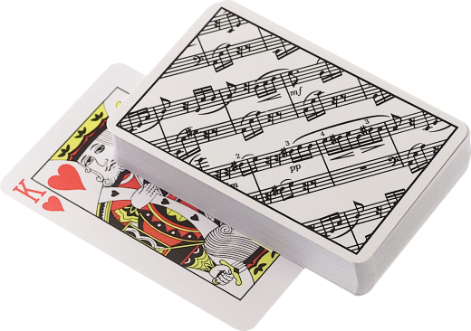 Sheet Music Playing Cards
