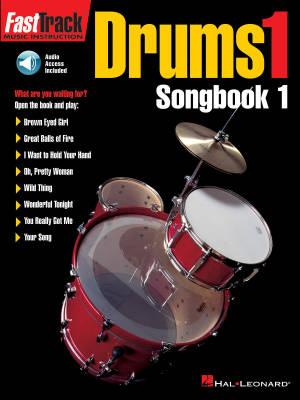 Hal Leonard - FastTrack Drums Songbook 1-Level 1 - Book/Audio Online