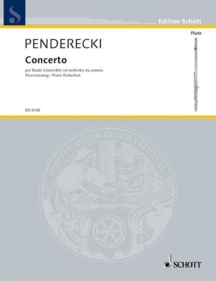 Concerto for Flute and Orchestra - Penderecki - Flute/Piano Reduction - Sheet Music