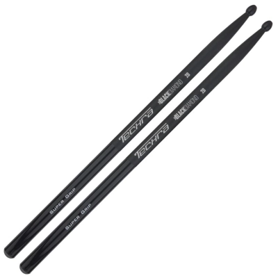 Techra - The Black Diamond Supergrip Drumsticks - 2B