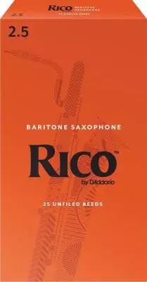 RICO by DAddario - RLA2525 - Baritone Sax Reeds 2 1/2