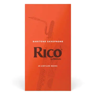 RICO by DAddario - Baritone Sax Reeds - Size 3, 25 Pack