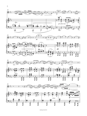 Sonata No. 2 in E flat major Op. 120/2 - Brahms/Gal - Viola/Piano - Book