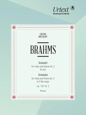 Breitkopf & Hartel - Sonata No. 2 in E flat major Op. 120/2 - Brahms/Gal - Viola/Piano - Book