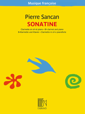Editions Durand - Sonatine Sancan Clarinette en si bmol et piano Livre