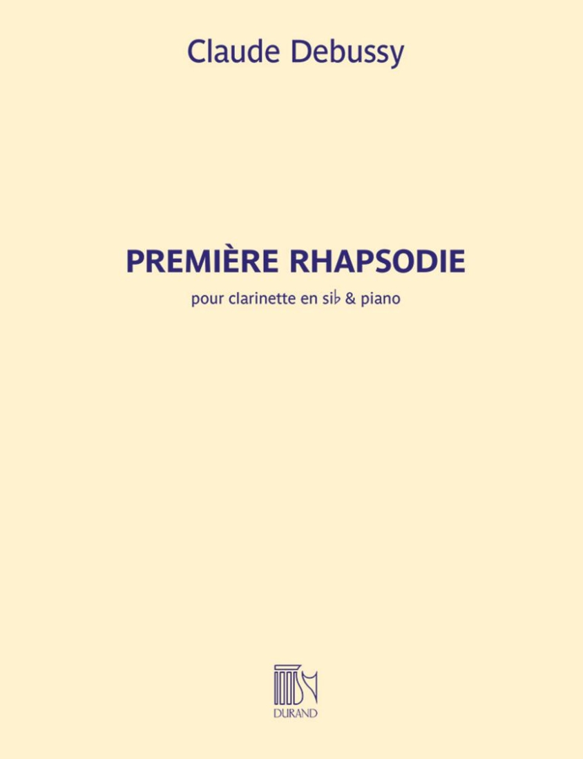 Premiere Rhapsodie - Debussy - Clarinet/Piano - Book