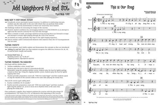 Sight-Sing a Song! (Set 1: Keys of C and F) - Snyder - Book/Audio Online