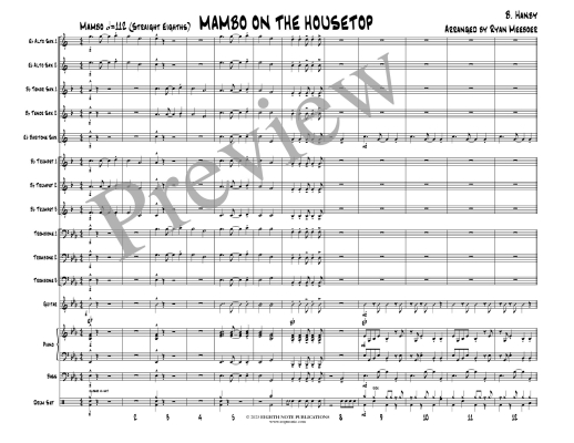Mambo on the Housetop - Hanby/Meeboer - Jazz Ensemble - Gr. Easy