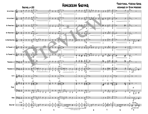 Hanukkah Swing - Traditional/Meeboer - Jazz Ensemble - Gr. Easy-Medium