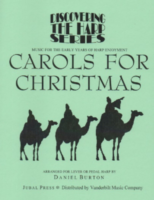 Jubal Press - Carols for Christmas Burton Harpe  levier ou  pdales Livre