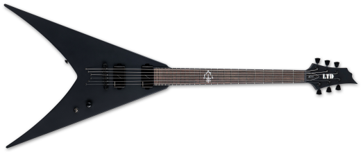 ESP Guitars - LTD Nergal HEX-6 Signature Electric Guitar with Case - Black Satin