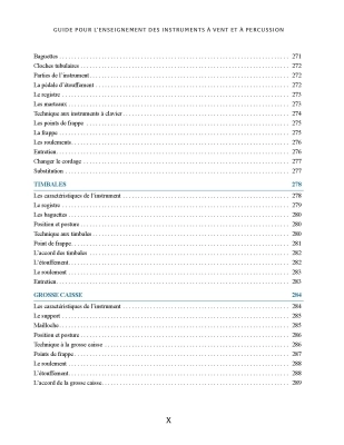 Guide Pour L\'Enseignement Des Instruments A Vent Et De Percussions - Peters - Text - Book