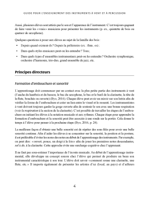 Guide Pour L\'Enseignement Des Instruments A Vent Et De Percussions - Peters - Text - Book