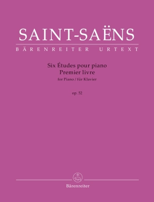 Baerenreiter Verlag - Six Etudes for Piano op. 52 - Saint-Saens/Massip - Piano - Book