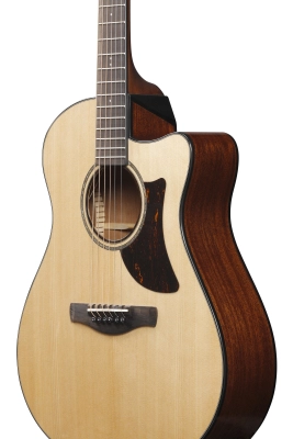 Advanced Auditorium Spruce/Mahogany Cutaway Acoustic/Electric Guitar - Natural High Gloss