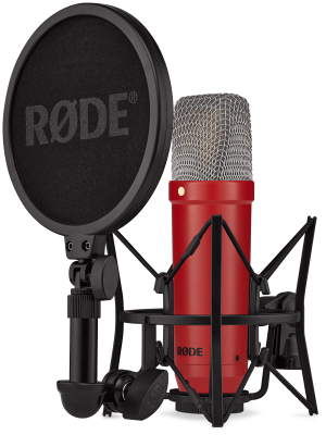RODE - Microphone  condensateurNT1 srieSignature (rouge)