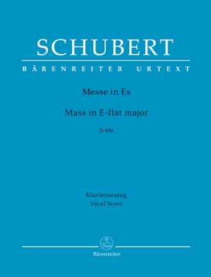 Baerenreiter Verlag - Mass E-flat major D950 Schubert, Faber Partition vocale matresse Livre