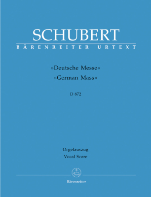 Baerenreiter Verlag - German Mass D 872 - Schubert/Kube - Vocal Score - Book