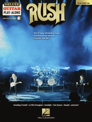 Hal Leonard - Rush: Deluxe Guitar Play-Along Volume 26 - Guitar TAB - Book/Audio Online