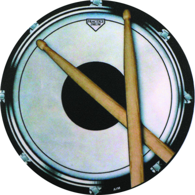 Drum Practice Pad Vinyl Coaster
