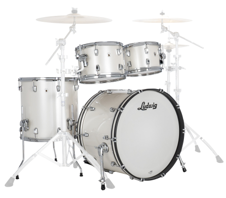 Ludwig Drums - NeuSonic 4-Piece Shell Pack (22,10,12,16) - Silver Silk