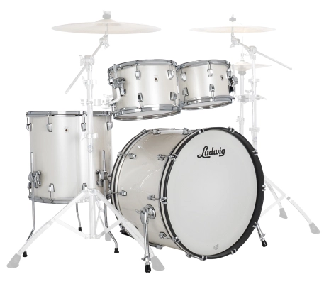 Ludwig Drums - NeuSonic 4-Piece Shell Pack (22,10,12,16) - Silver Silk