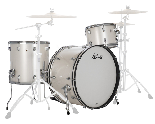 Ludwig Drums - NeuSonic 3-Piece Shell Pack (24,13,16) - Silver Silk