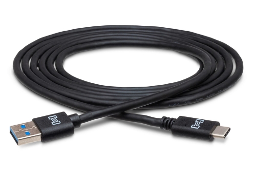 Hosa - Superspeed USB 3.0 Cable Type A to Type C - 6 Foot