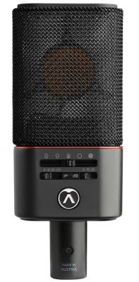 Austrian Audio - Microphone  condensateurOC818  grand diaphragme avec diagrammes polaires multiples noir