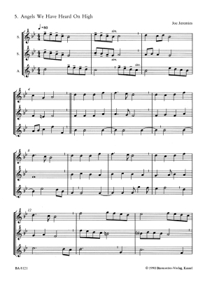 Christmas Carols - Jeremies - Recorder Ensemble - Performance Score
