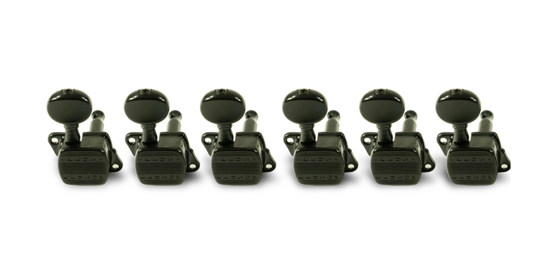 6 In Line Plus Series Tuning Machines - Black