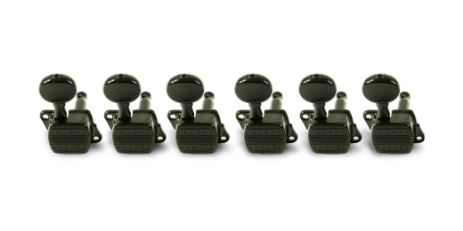 Kluson - 6 In Line Plus Series Tuning Machines - Black