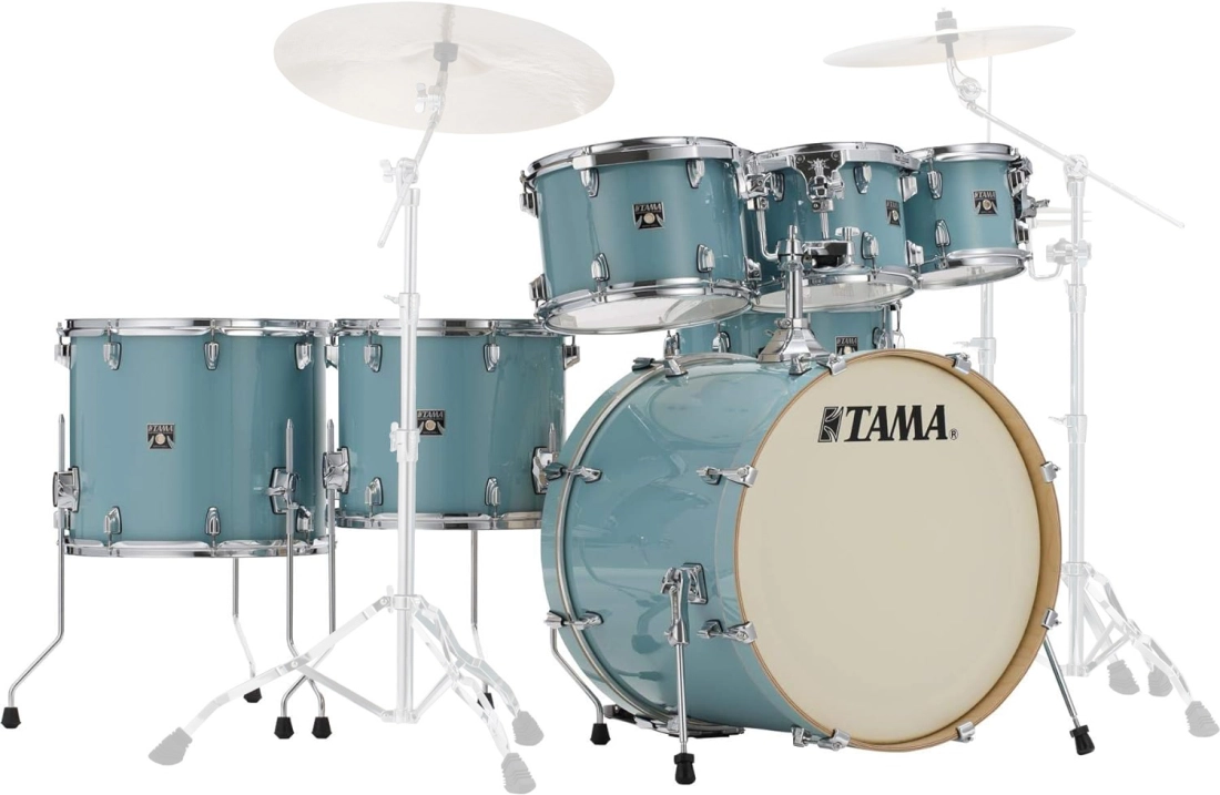 Superstar Classic 7-Piece Shell Pack (22,8,10,12,14,16,SD) - Light Emerald Blue/Green