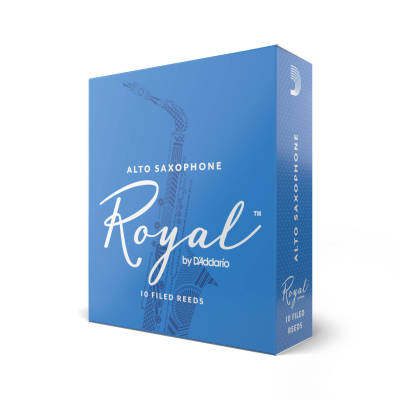 Royal by DAddario - Alto Sax Reeds, Strenth 1.0, 10-pack