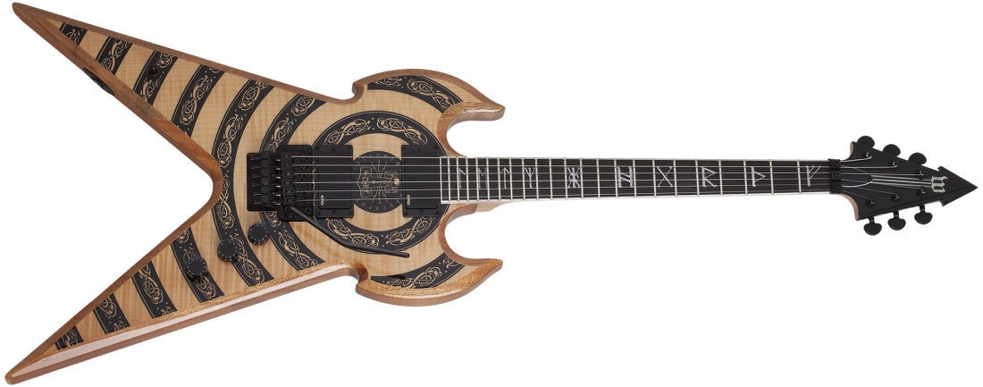 Wylde Warhammer FR Norse Dragon Electric Guitar - RawTop