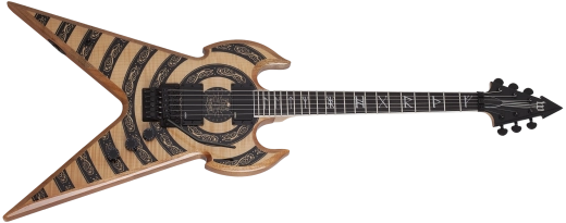 Schecter - Wylde Warhammer FR Norse Dragon Electric Guitar - RawTop