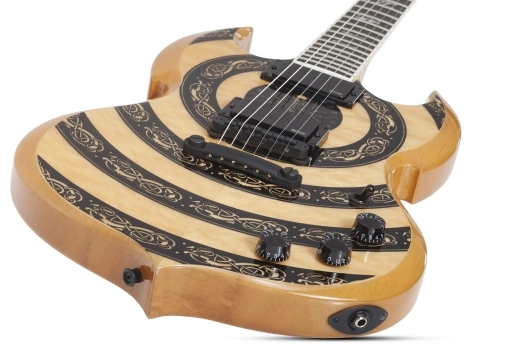 Wylde Barbarian Norse Dragon Electric Guitar - RawTop