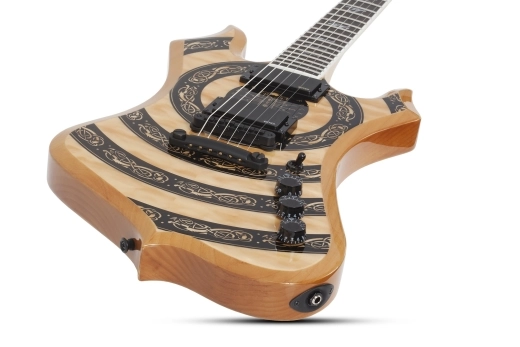 Wylde Nomad Norse Dragon Electric Guitar - RawTop