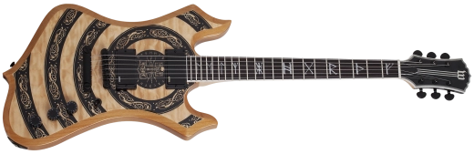 Schecter - Wylde Nomad Norse Dragon Electric Guitar - RawTop