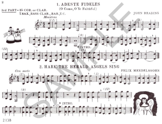 Christmas Time - Buchtel - 3rd Ensemble Part, Bb Clarinet /Cornet /Tenor Sax /Bass Clarinet /Baritone T.C. - Book