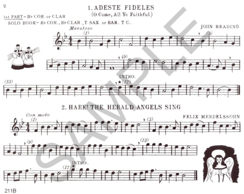 Christmas Time - Buchtel - 1st Ensemble Part Bb Solo, Bb Clarinets /Cornets /Tenor Sax /Baritone T.C. - Book