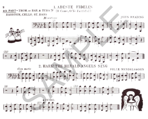 Christmas Time - Buchtel - 4th Ensemble Part, Baritone /Trombone /Tuba B.C. /Bassoon /Cello /String Bass - Book