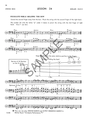 Muller-Rusch String Method Book 1 - String Bass - Book