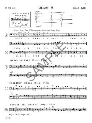 Muller-Rusch String Method Book 1 - String Bass - Book
