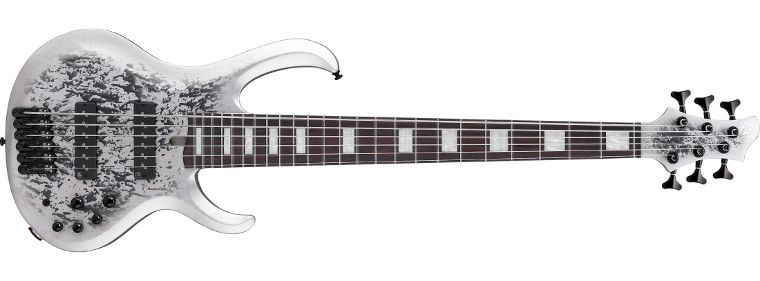 BTB Standard 6-String Electric Bass - Silver Blizzard Matte