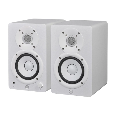 Yamaha - HS4 Powered Studio Monitors - White (Pair)