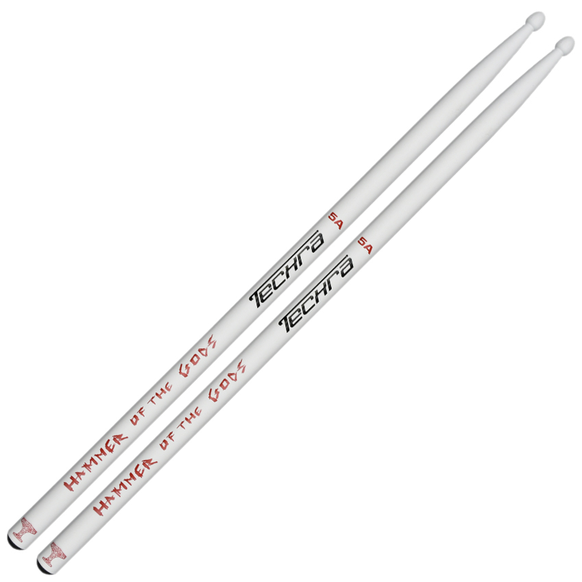 Hammer of the Gods 5A Drumsticks - White