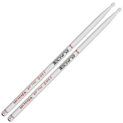 Techra - Hammer of the Gods 5A Drumsticks - White